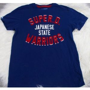 Super dry Blue Short Sleeve Men's T Shirt sz XL